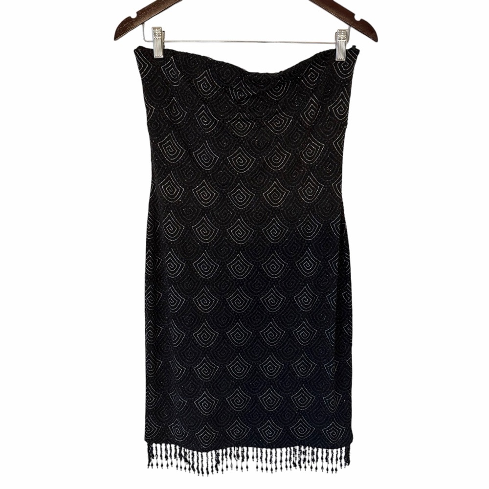 ✨ White House Black Market Strapless Beaded Dress – Size S ✨